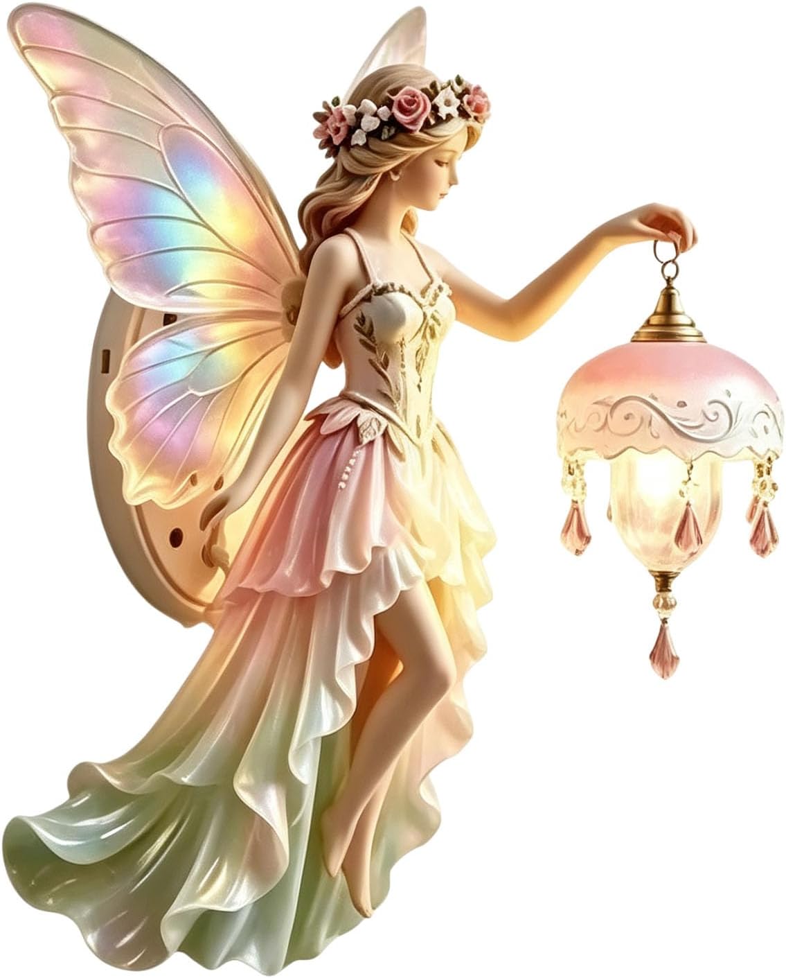 Vintage Fairy Wall Sconce with Soft Glow